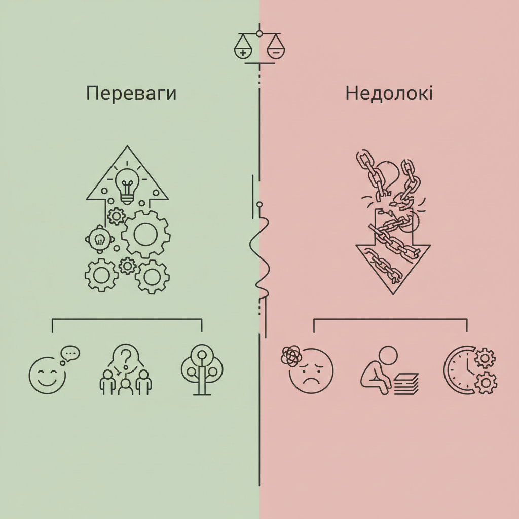 Переваги та недоліки методу