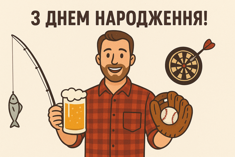 Прикольні картинки з Днем народження для чоловіка