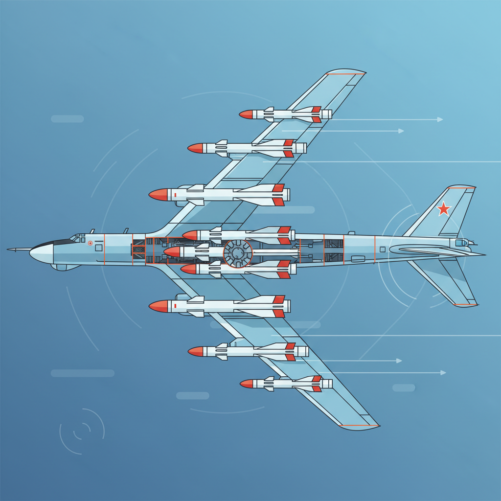 Які ракети використовує Ту-95 — иллюстрация к статье «скільки ракет несе ту 95»