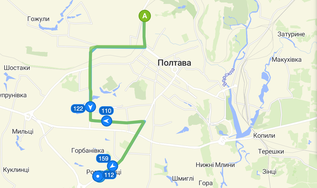 Тролейбус 7 Полтава маршрут