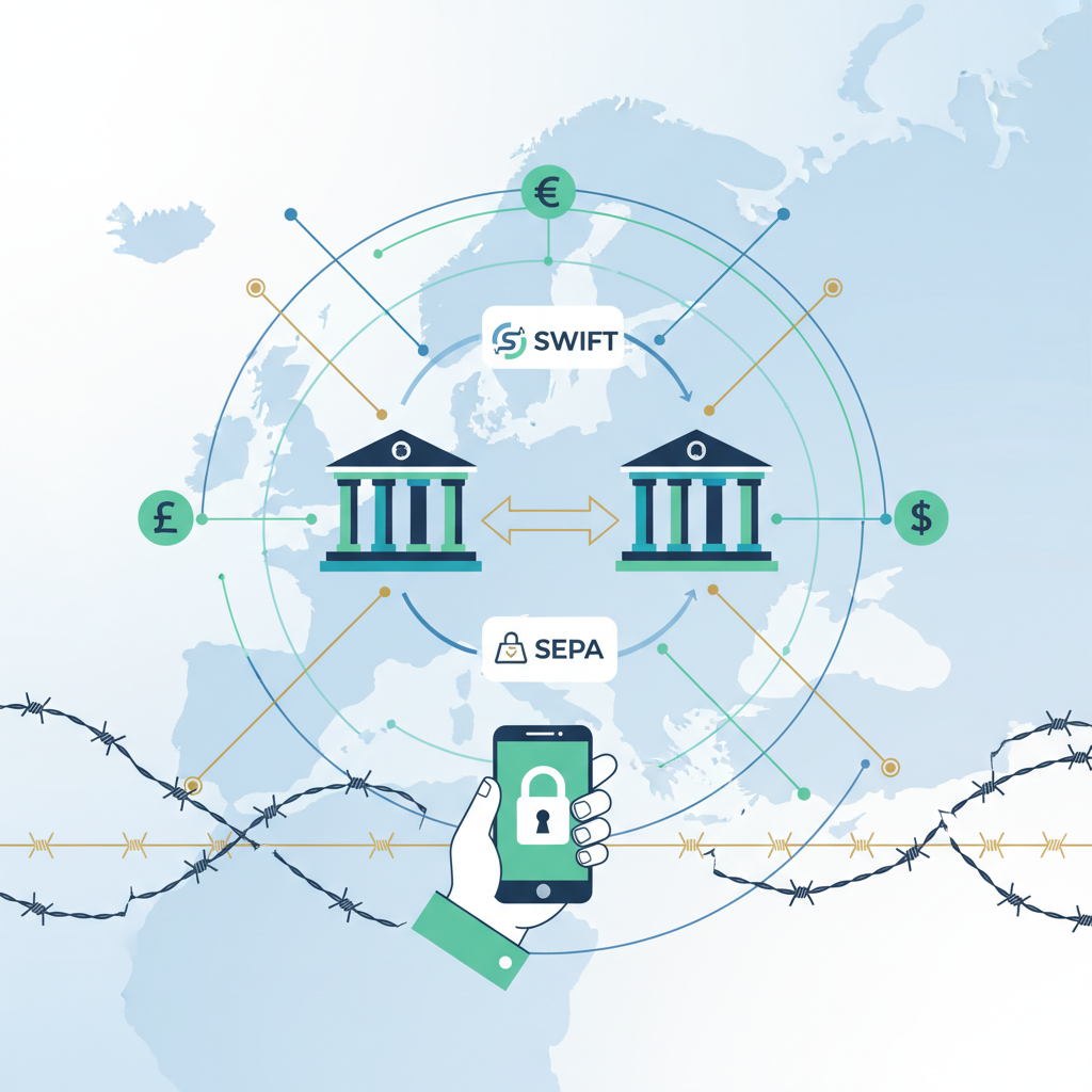 Банківські перекази SWIFT та SEPA — иллюстрация к статье «як переказати гроші за кордон під час війни»